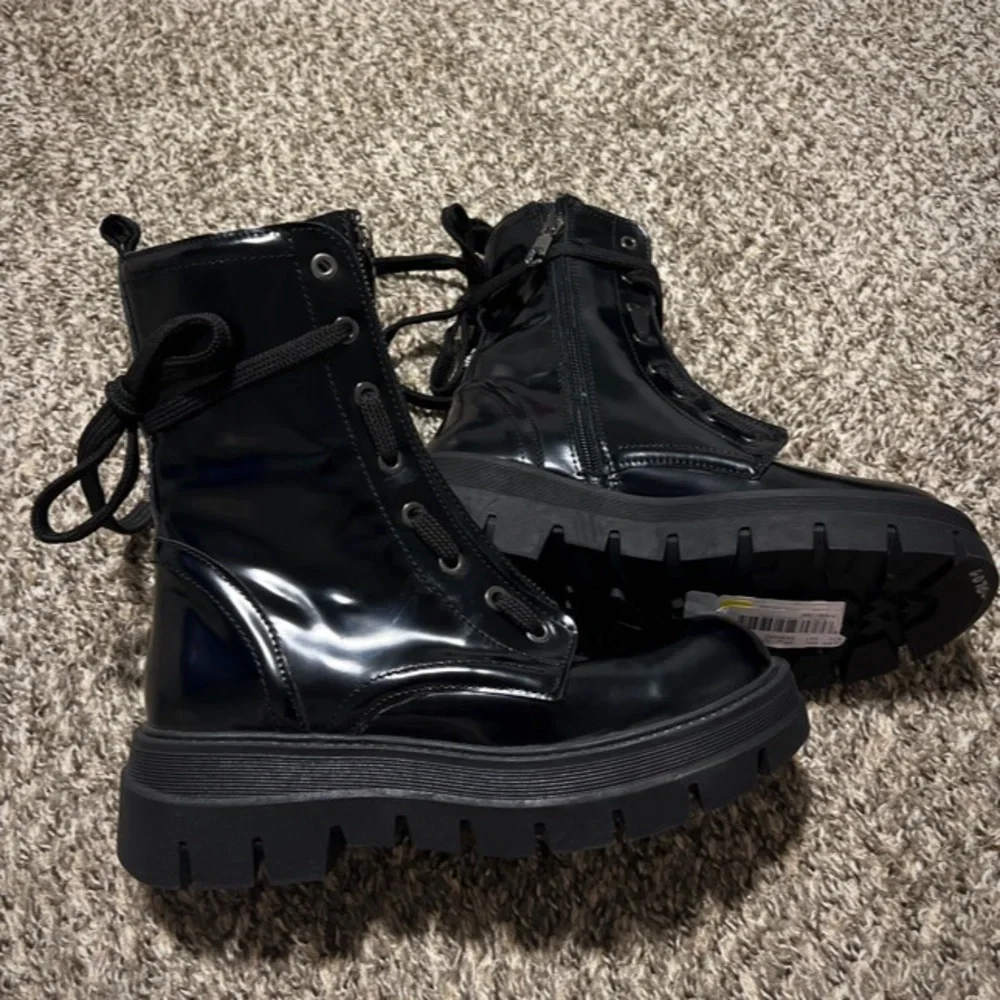 Carvela Leather Combat Boots - Picture 3 of 6